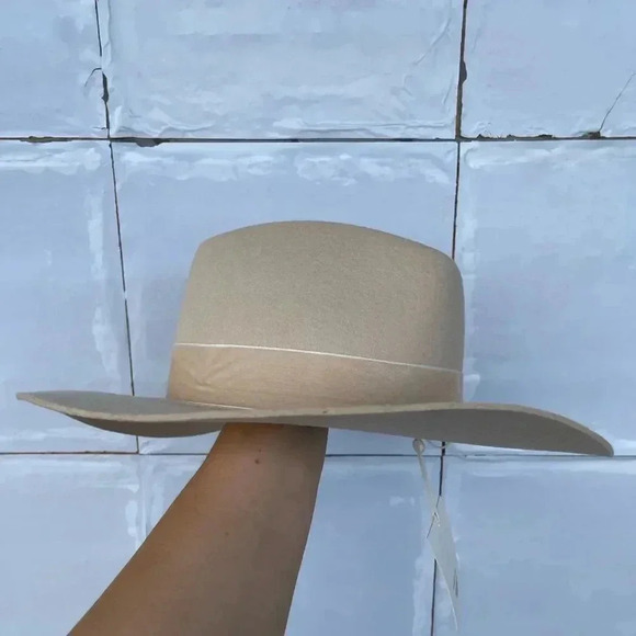 Lack Of Color Anthropologie Benson Creme/Neutral Tri Hat small main image 12